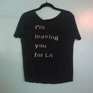 Hollister t-shirt “I’m leaving you for LA”